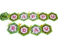 Jungle Birthday Supplies theme Happy Birthday Banners