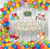 Foil Balloon / Curtain kits - Alphabet Theme Birthday