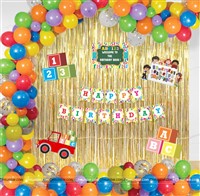 Foil Balloon / Curtain kits - Alphabet Theme Birthday