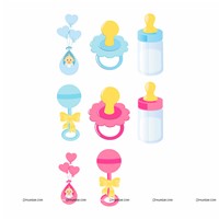 Untumble Baby Shower Wall posters (Pack of 8)