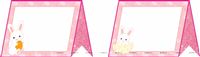 Food labels - Bunny Theme Birthday Party Supplies