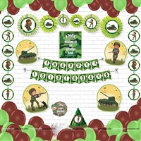 Camouflage Theme Paper Fans Kit