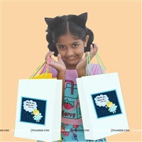 Fairy Princess Birthday theme Stickered gift bags