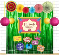 Foil Balloon / Curtain kits - Mehendi Function Decorations