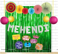 Foil Balloon / Curtain kits - Mehendi Function Decorations