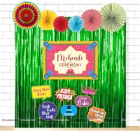 Foil Balloon / Curtain kits - Mehendi Function Decorations
