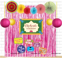 Foil Balloon / Curtain kits - Mehendi Function Decorations
