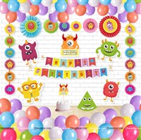 Monster Theme Paper Fan kit