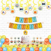 Around The World / Travel Theme Swirls and Toppers Kit