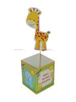 Baby Jungle Birthday theme Center pieces