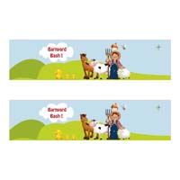 Barnyard Birthday theme Water bottle wrappers