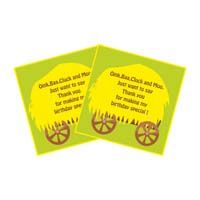 Hay cart thank you card