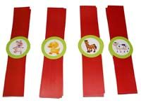 Barnyard Birthday theme Wristbands