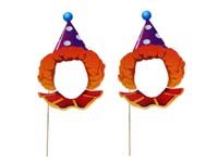 Clown face photo props