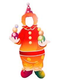 Clown with balls photobooth
