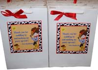 Cowboy Birthday theme Stickered gift bags