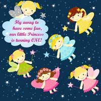 Fairy starry night backdrop (Square)