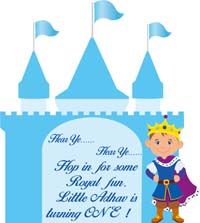 Castle and confident prince cutout