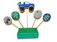 Monster Truck Theme Center pieces