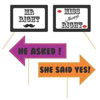 Mr.Right,Ms.Right Photo Prop Set