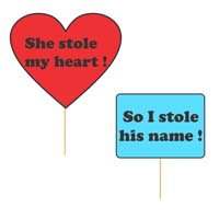 She stole my heart photo prop set