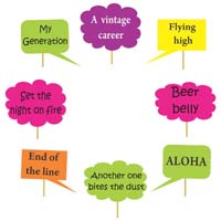 Farewell party photo props