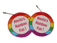 Rainbow Birthday theme Badge