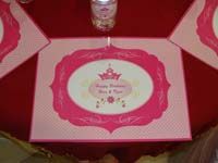 Royal Princess Birthday theme Placemats