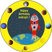 Yellow round cake table cover