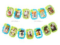 Baby 12 month Photo bunting collage