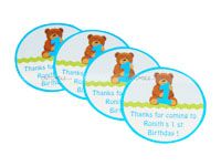 Teddy Theme Birthday Thank you cards