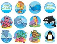 12 single sided wall cutouts