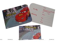 CARS DIE-CUT INVITATION & ENVELOPES