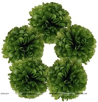 12inch Olive Green Paper Pom poms