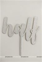 Half Silver Acrylic Topper 
