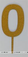 Zero Cake Topper ( Gold)