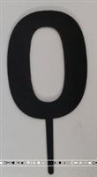 Zero Cake Topper ( Black)