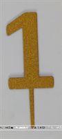 One Cake Topper (Gold )