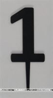 One Cake Topper (Black)