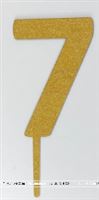Seven Cake Topper ( Gold)