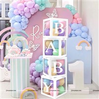 BABY Letter Balloon Box Decoration Kit With Balloons