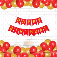 Red and Gold Banner Kit (Pack of 21)