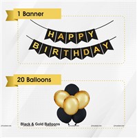 Black and Gold Banner Kit 