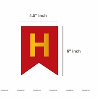 Red and Gold Banner Kit (Pack of 21)