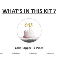 One Gold Color Topper 