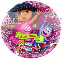 Birthday Party Plates - Dora Theme Birthday Party Supplies