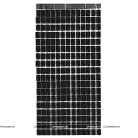 Black Metallic Square Foil Curtain 