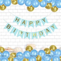 Blue and Gold Banner Kit (Pack of 21)