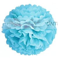 12inch Blue Paper Pom pom