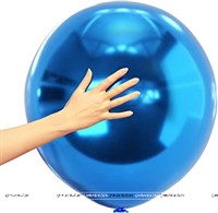 18 inch Blue Chrome Balloons (Pack of 5)
